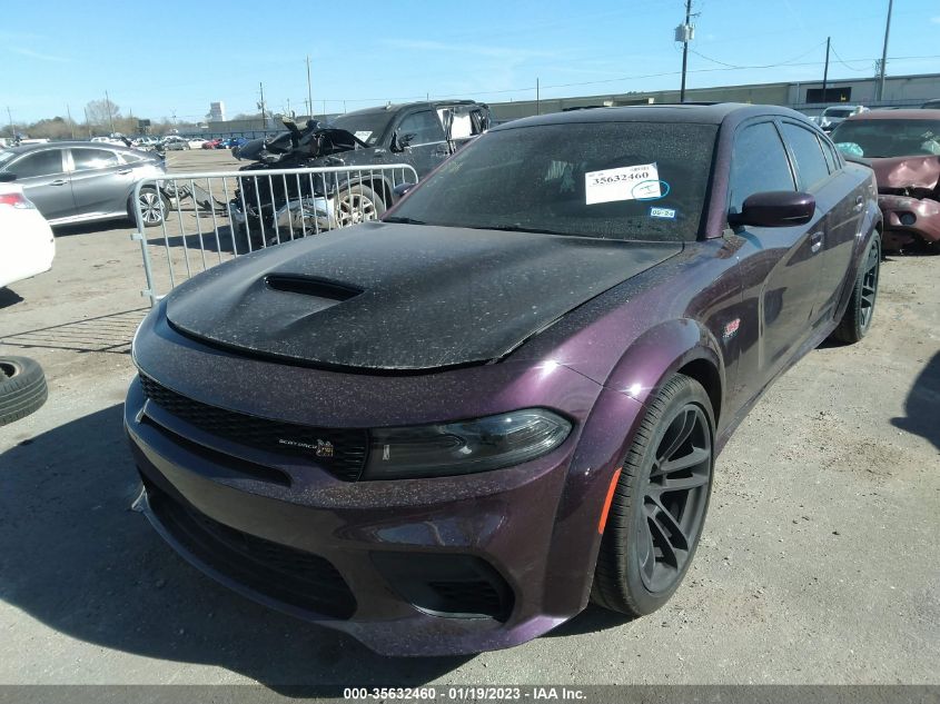 2022 DODGE CHARGER SCAT PACK WIDEBODY VIN: 2C3CDXGJ3NH154895