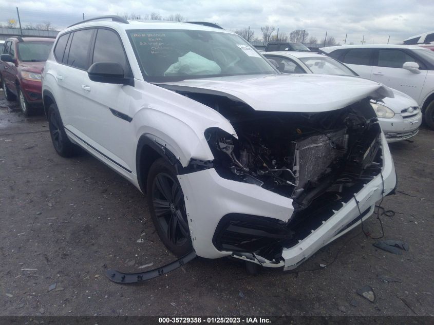 2022 VOLKSWAGEN ATLAS 3.6L V6 SEL R-LINE BLACK VIN: 1V2SR2CA9NC551319