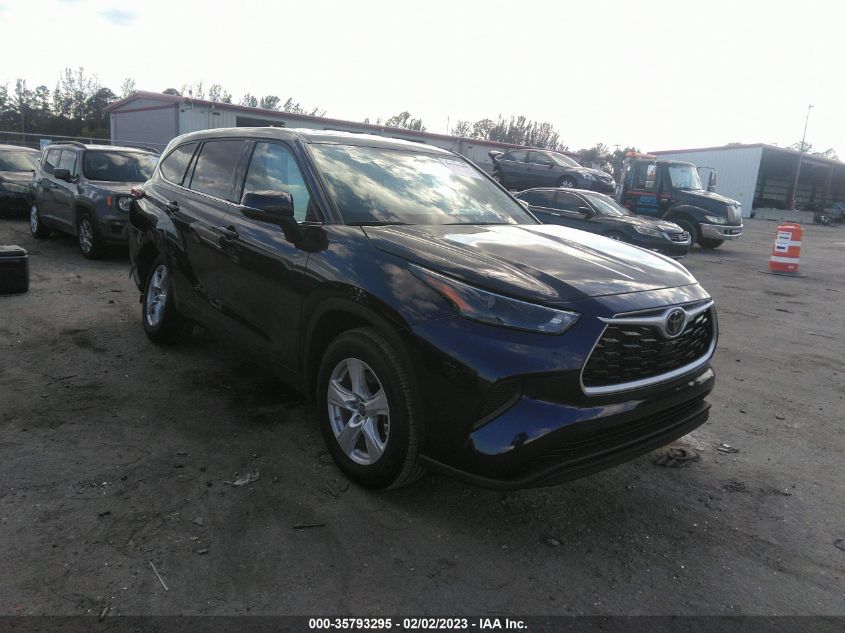 2022 TOYOTA HIGHLANDER L VIN: 5TDCZRAH2NS133472