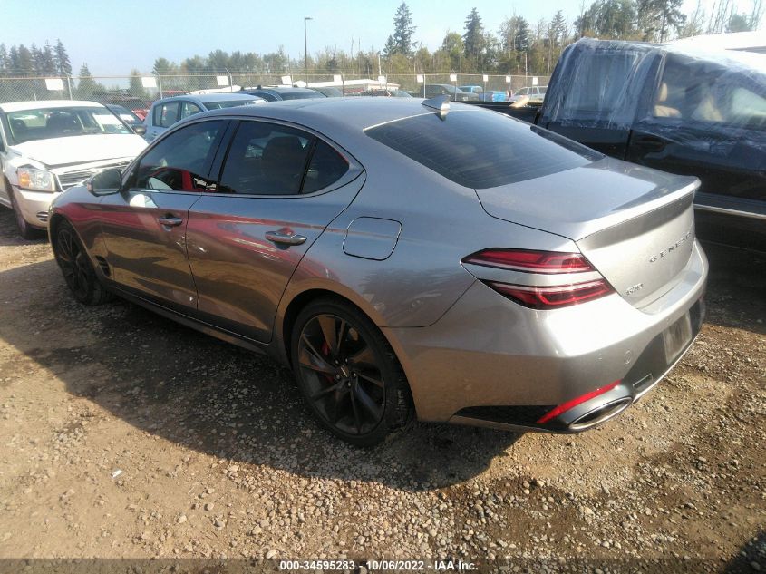 2022 GENESIS G70 3.3T VIN: KMTG54TE3NU098635