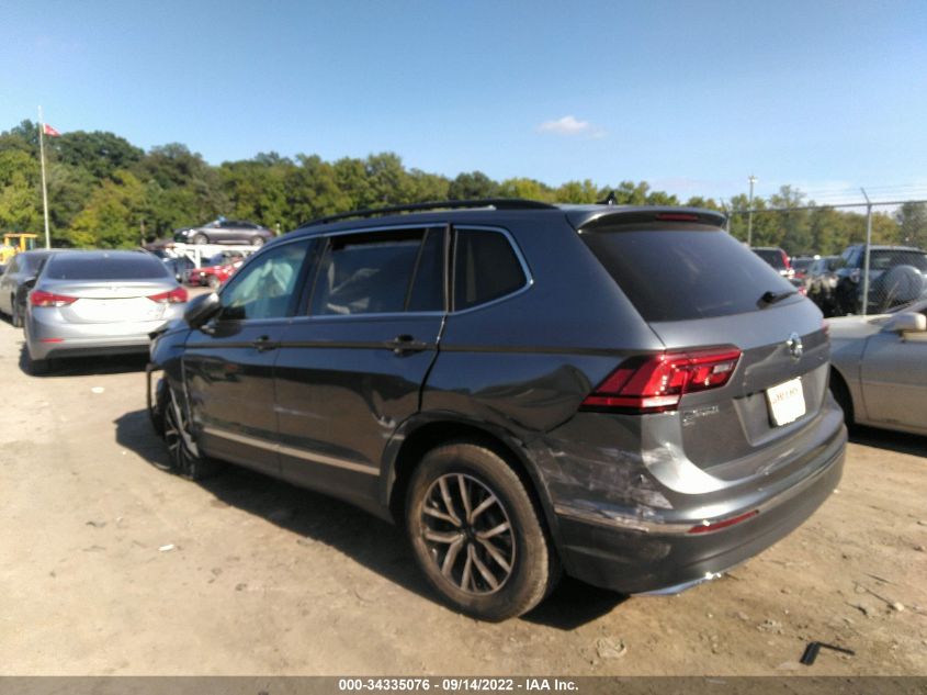 2021 VOLKSWAGEN TIGUAN SE/SE R-LINE BLACK/SEL VIN: 3VV3B7AX8MM050709