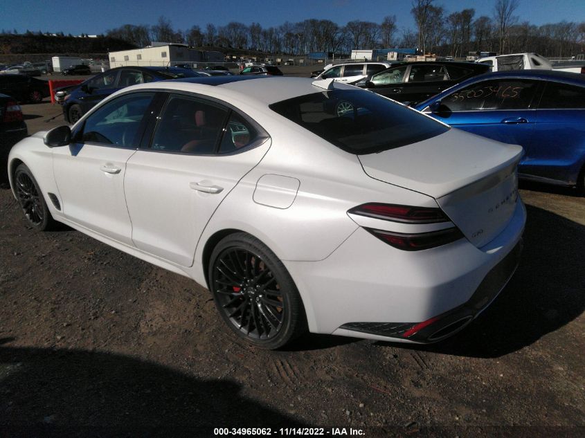 2022 GENESIS G70 3.3T LAUNCH EDITION VIN: KMTG14TE5NU082965