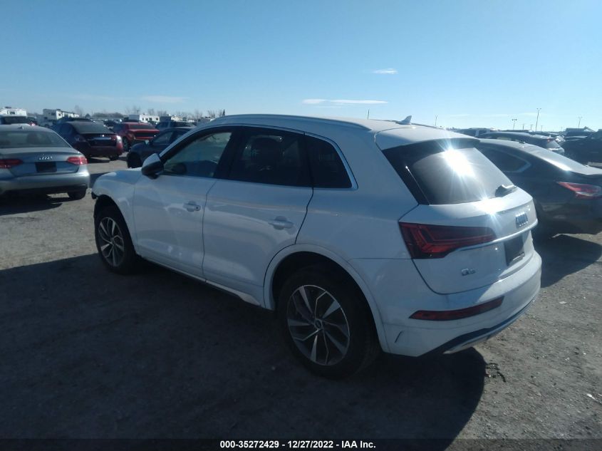 2021 AUDI Q5 PREMIUM VIN: WA1AAAFY5M2027025