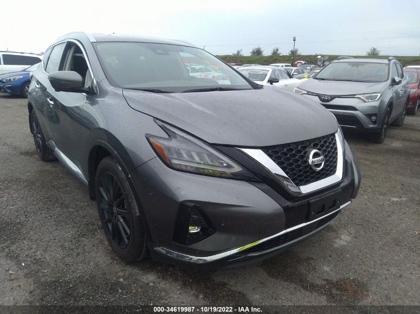 2022 NISSAN MURANO PLATINUM VIN: 5N1AZ2DS0NC118648