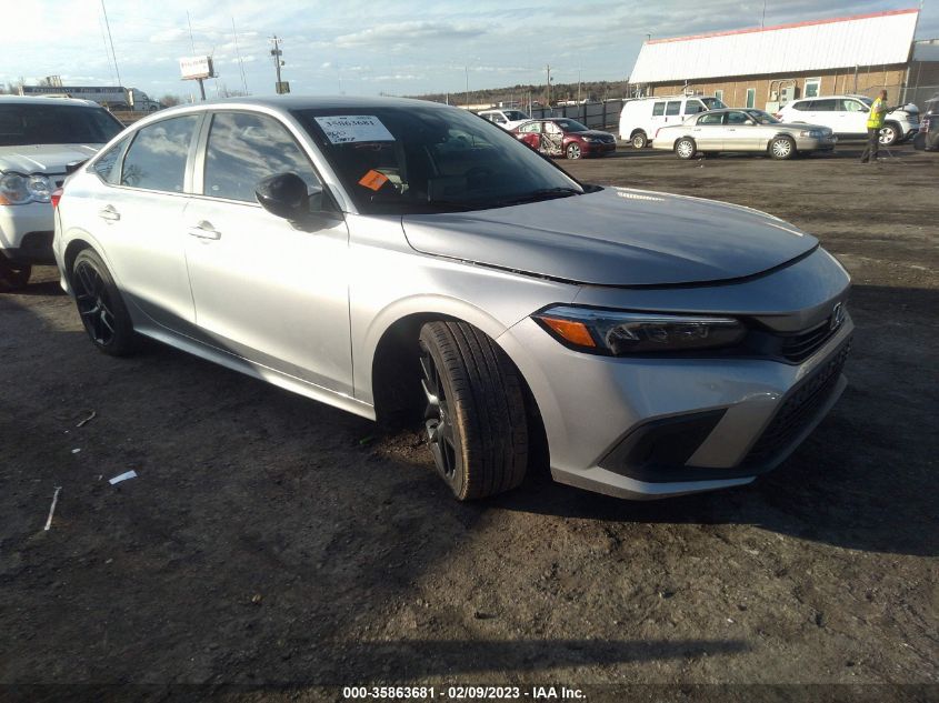 2022 HONDA CIVIC SEDAN SPORT VIN: 2HGFE2F53NH515427