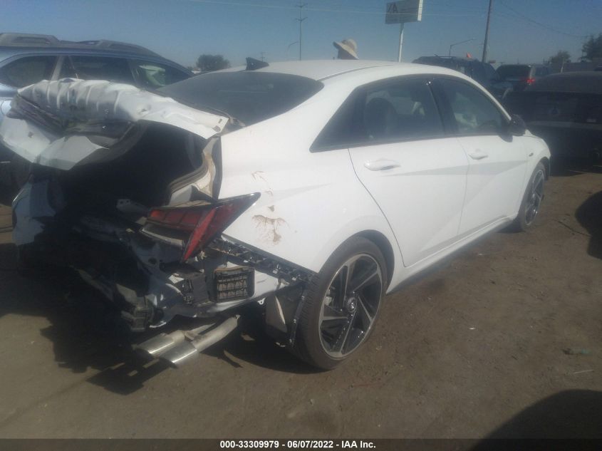 2022 HYUNDAI ELANTRA N LINE VIN: KMHLR4AF8NU232158