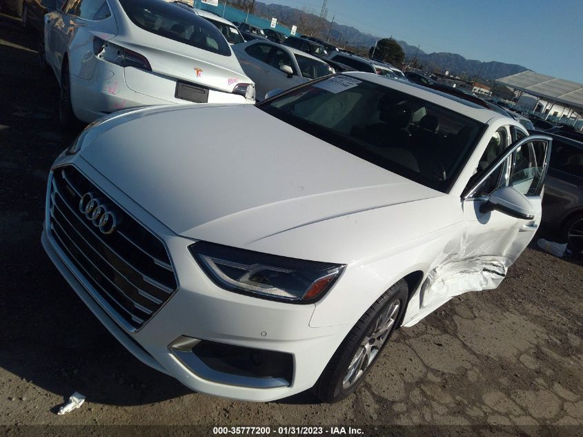 2021 AUDI A4 SEDAN PREMIUM VIN: WAUABAF46MN016031