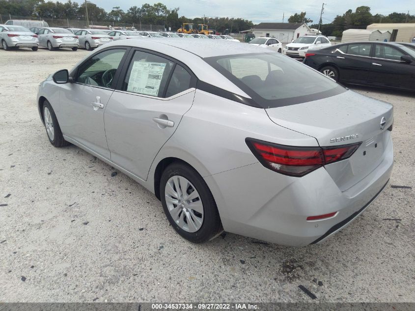 2022 NISSAN SENTRA S VIN: 3N1AB8BV3NY293088