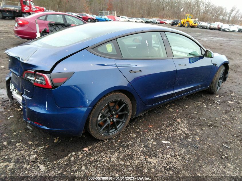 2022 TESLA MODEL 3 LONG RANGE VIN: 5YJ3E1EB9NF109130