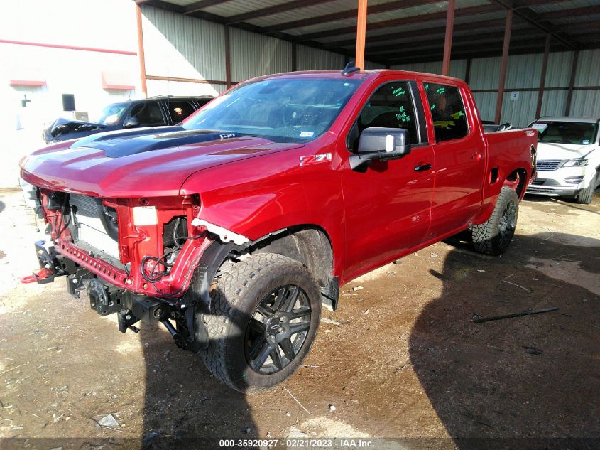 2022 CHEVROLET SILVERADO 1500 LT TRAIL BOSS VIN: 3GCUDFEL4NG614452