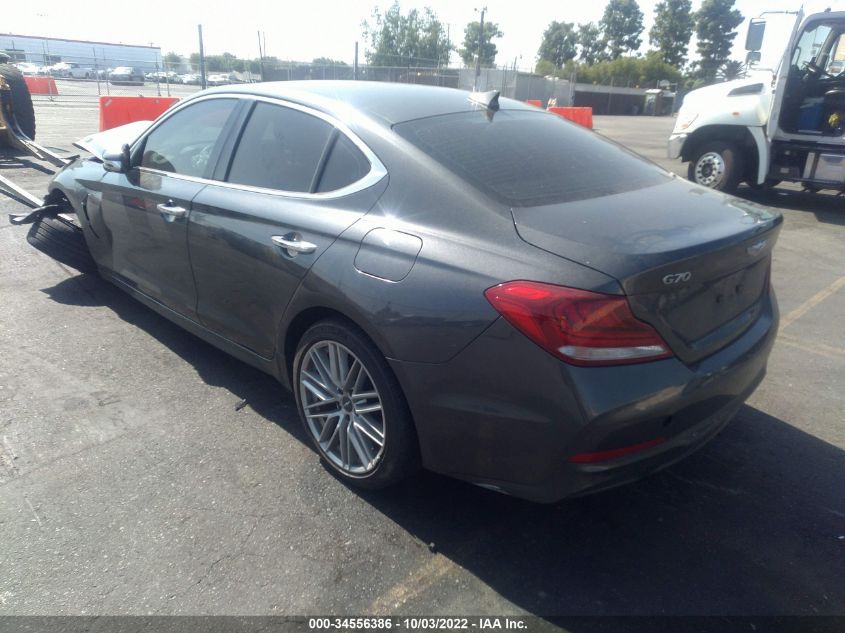 2021 GENESIS G70 2.0T VIN: KMTG64LA9MU073537