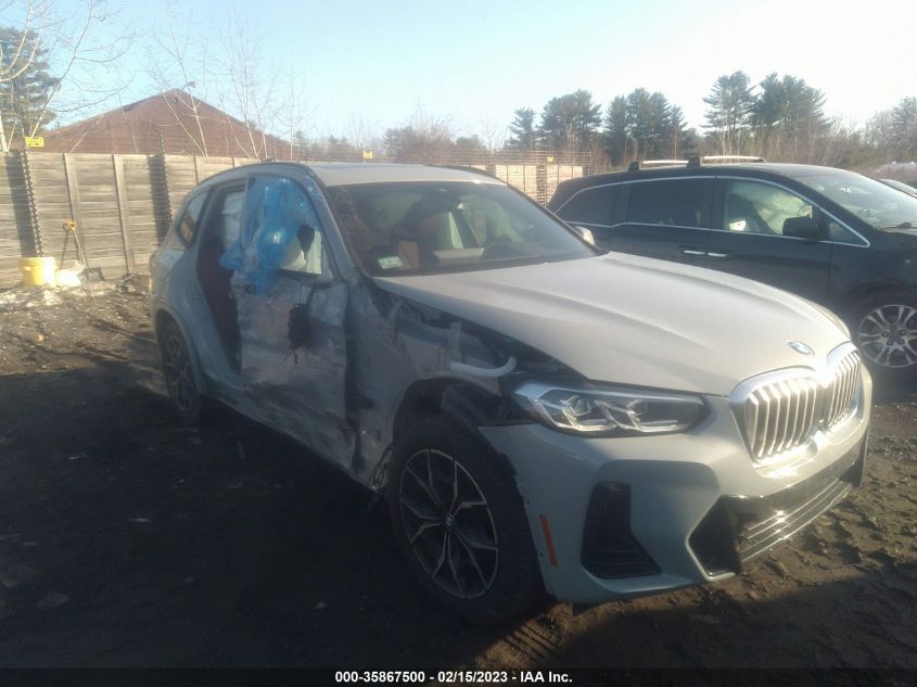 2022 BMW X3 XDRIVE30I VIN: 5UX53DP04N9L36181