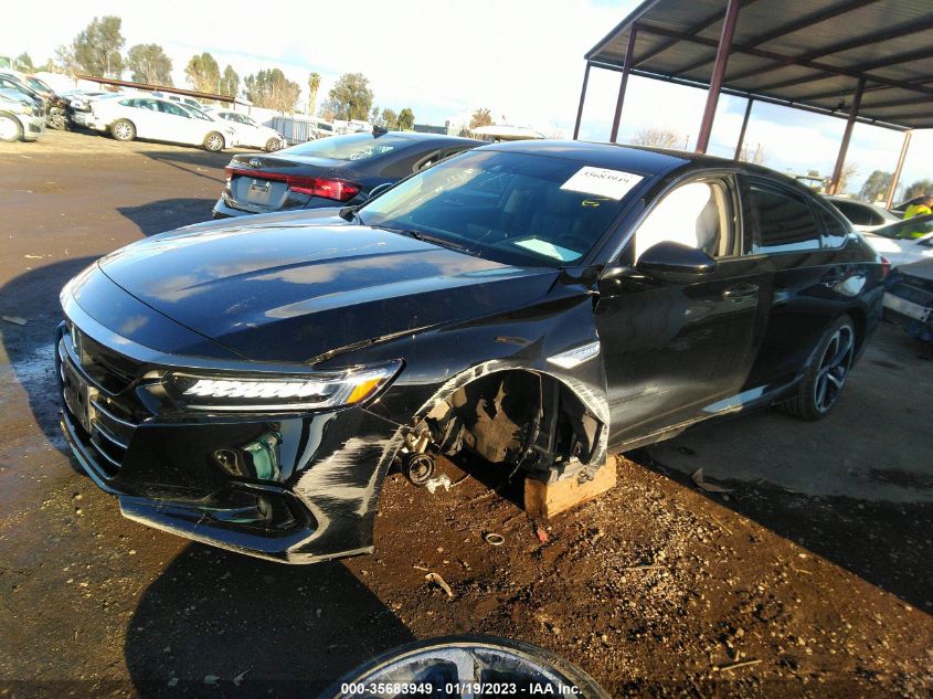 2022 HONDA ACCORD SEDAN SPORT SE VIN: 1HGCV1F48NA081346