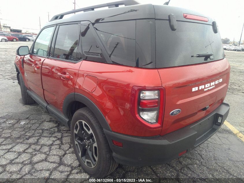 2022 FORD BRONCO SPORT OUTER BANKS VIN: 3FMCR9C68NRD82563