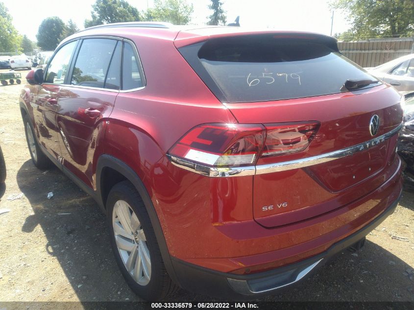2021 VOLKSWAGEN ATLAS CROSS SPORT 3.6L V6 SE W/TECHNOLOGY VIN: 1V2KE2CA1MC225086