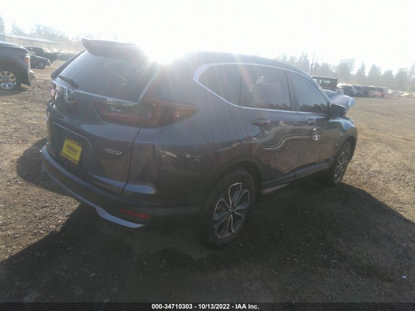 2022 HONDA CR-V EX VIN: 2HKRW2H53NH663302
