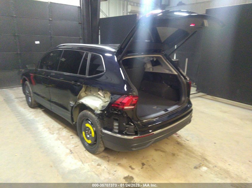 2022 VOLKSWAGEN TIGUAN SE VIN: 3VV2B7AX5NM101905