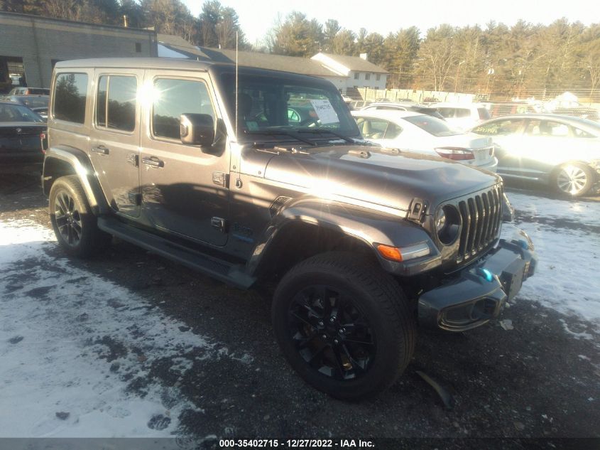 2021 JEEP WRANGLER 4XE UNLIMITED SAHARA HIGH VIN: 1C4JJXP68MW676235