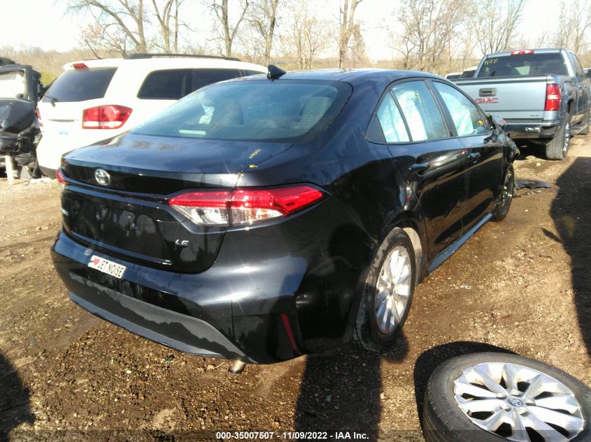 2020 TOYOTA COROLLA LE VIN: 5YFVPRAEXLP074424