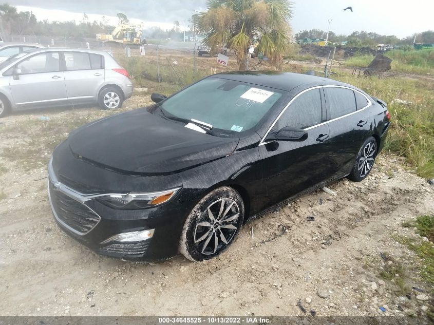 2022 CHEVROLET MALIBU RS VIN: 1G1ZG5ST2NF102081