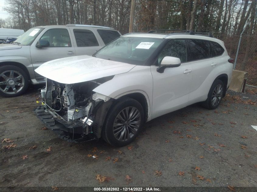 2020 TOYOTA HIGHLANDER PLATINUM VIN: 5TDFZRBH5LS007521