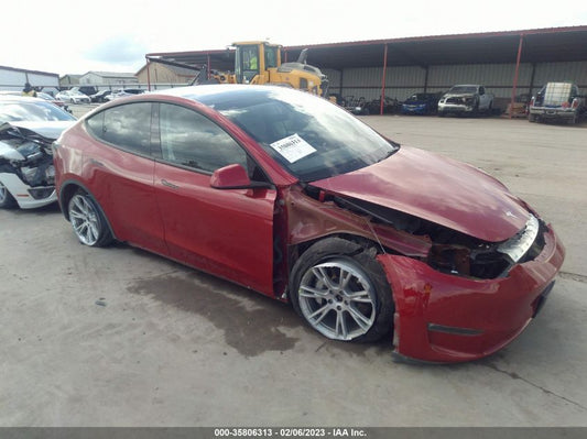 2022 TESLA MODEL Y LONG RANGE VIN: 7SAYGAEE1NF338091