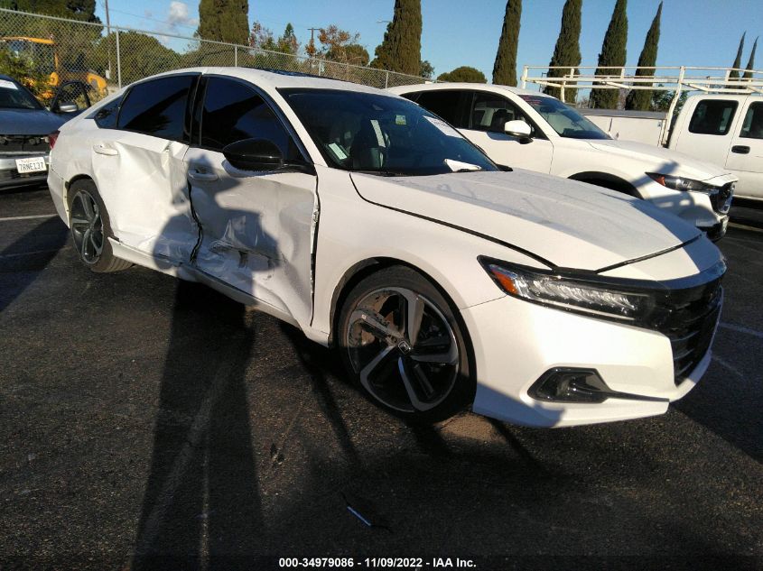 2022 HONDA ACCORD SEDAN SPORT VIN: 1HGCV2F36NA010868