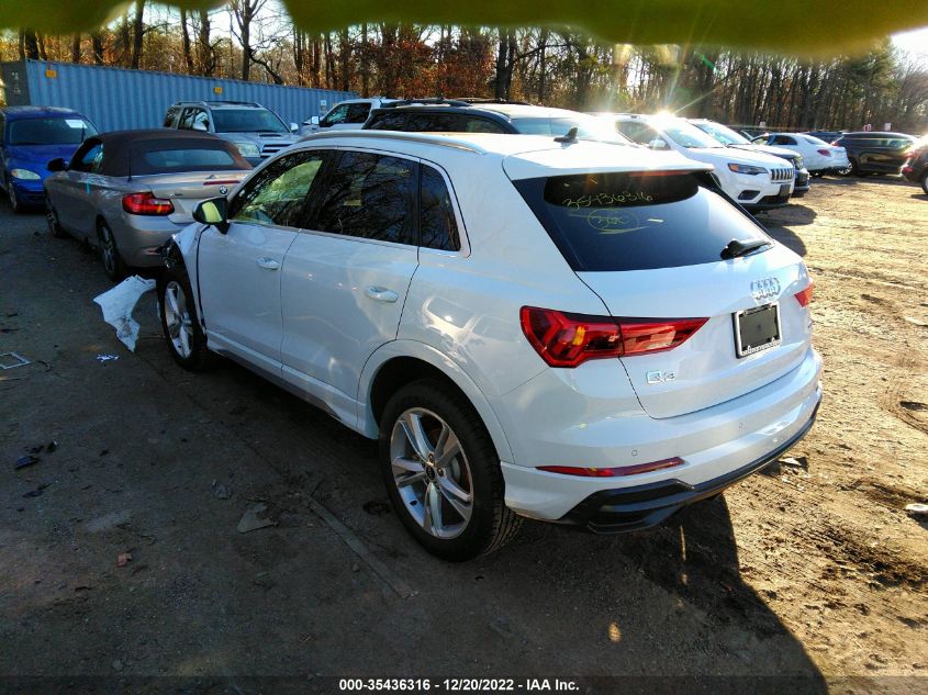 2022 AUDI Q3 S LINE PREMIUM PLUS VIN: WA1EECF3XN1029186