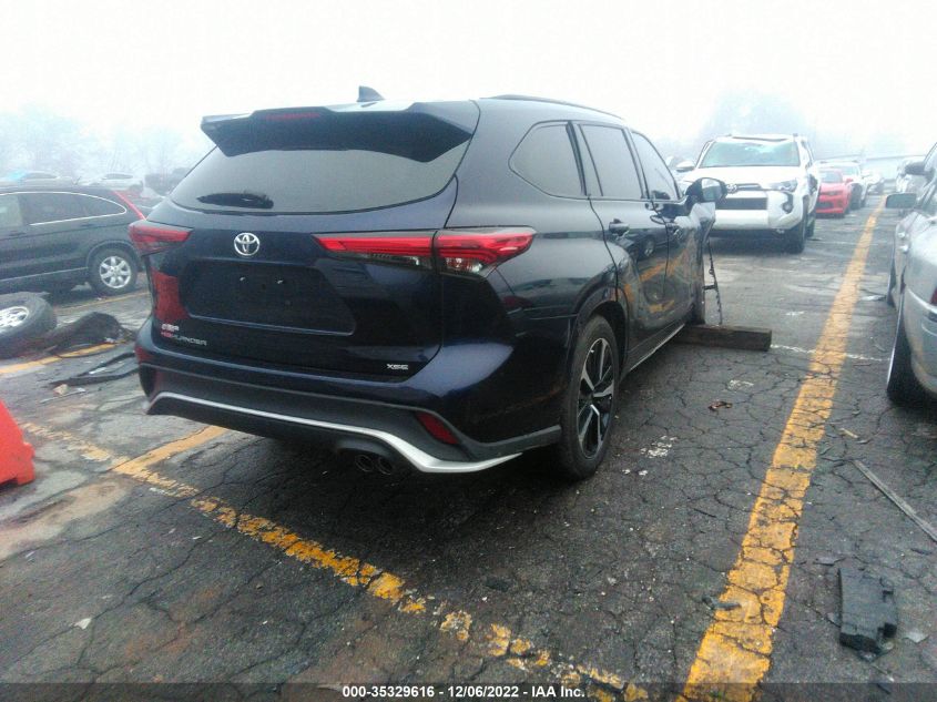 2021 TOYOTA HIGHLANDER XSE VIN: 5TDLZRAH3MS032553