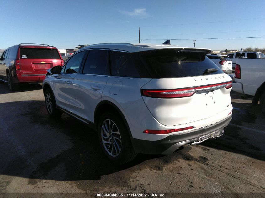 2022 LINCOLN CORSAIR STANDARD VIN: 5LMCJ1C9XNUL10675