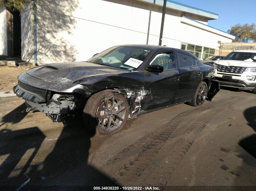 2022 DODGE CHARGER GT VIN: 2C3CDXHG4NH126087
