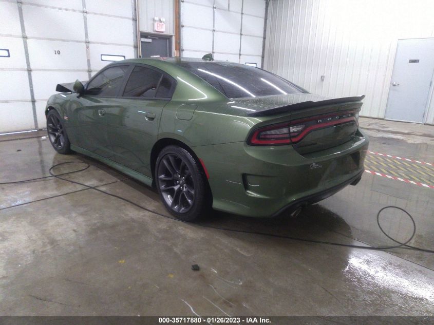 2021 DODGE CHARGER SCAT PACK VIN: 2C3CDXGJ9MH639508