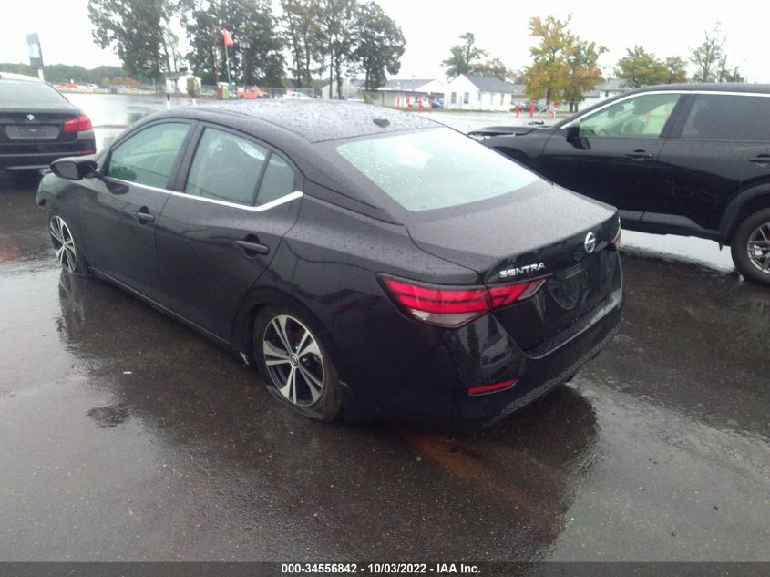 2021 NISSAN SENTRA SV VIN: 3N1AB8CV8MY218593