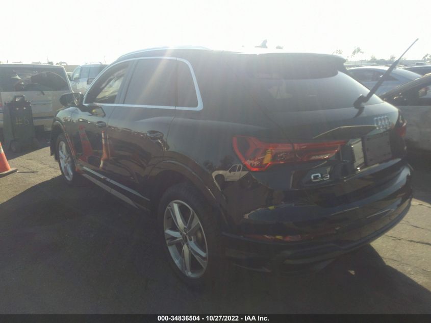 2022 AUDI Q3 S LINE PREMIUM PLUS VIN: WA1EECF35N1050494