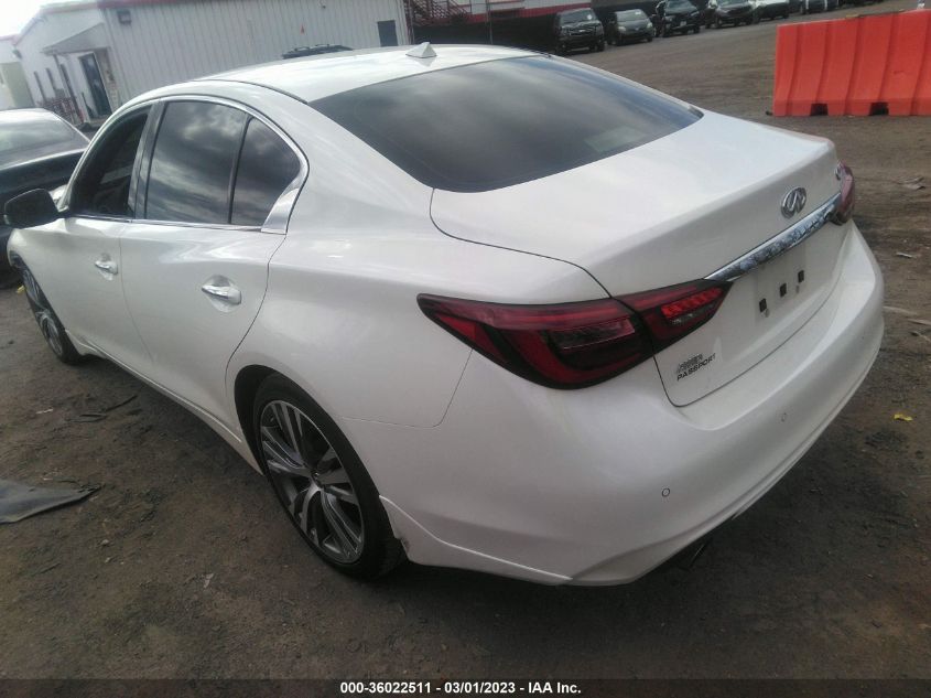 2022 INFINITI Q50 SENSORY VIN: JN1EV7CR4NM341995