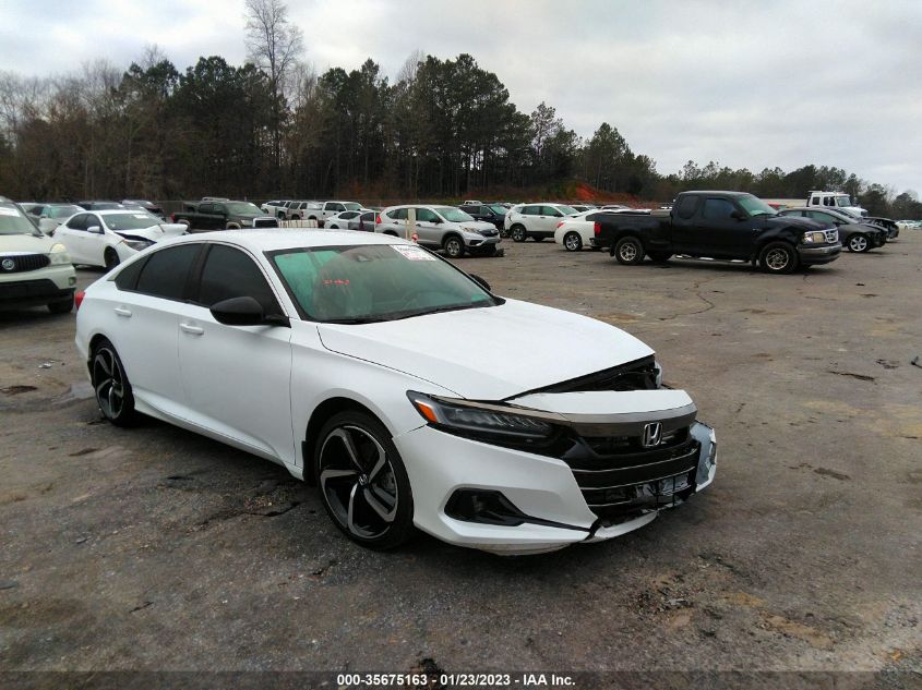 2022 HONDA ACCORD SEDAN SPORT VIN: 1HGCV1F39NA009451