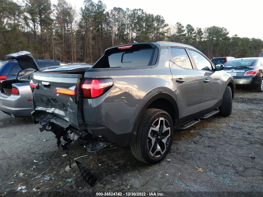 2022 HYUNDAI SANTA CRUZ LIMITED VIN: 5NTJEDAF9NH031002