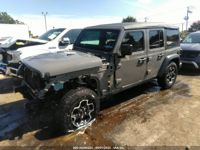 2021 JEEP WRANGLER UNLIMITED SPORT S VIN: 1C4HJXDN7MW714340