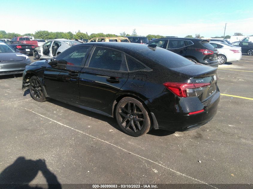2022 HONDA CIVIC SEDAN SPORT VIN: 2HGFE2F5XNH522035