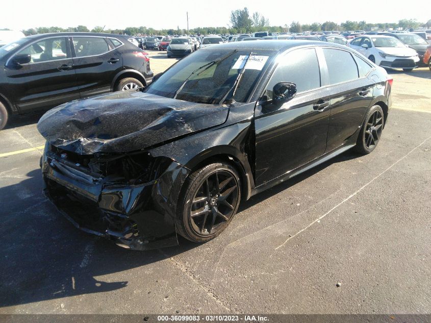 2022 HONDA CIVIC SEDAN SPORT VIN: 2HGFE2F5XNH522035