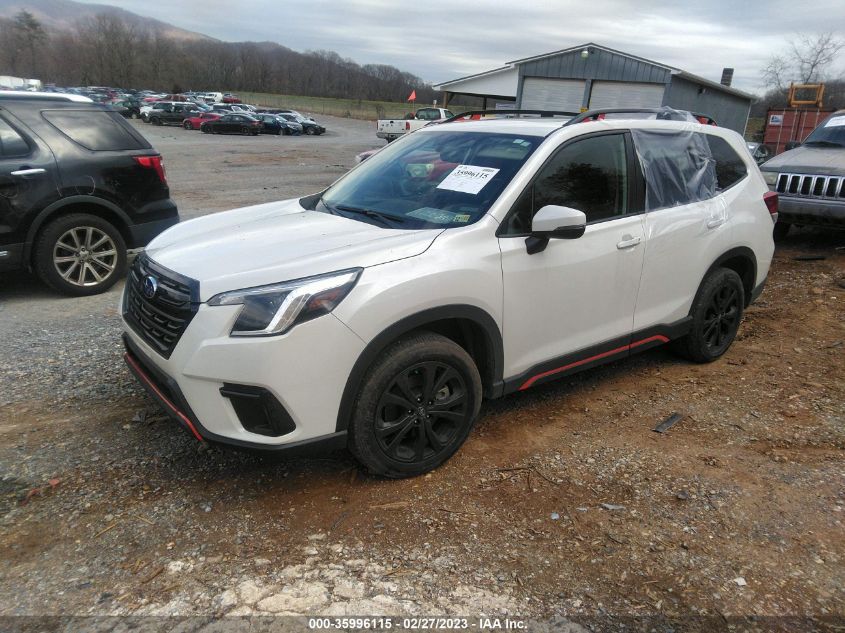 2022 SUBARU FORESTER SPORT VIN: JF2SKAJC4NH410151