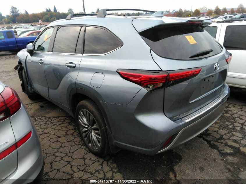 2021 TOYOTA HIGHLANDER HYBRID PLATINUM VIN: 5TDEBRCHXMS018725