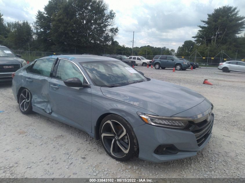 2022 HONDA ACCORD SEDAN SPORT SE VIN: 1HGCV1F43NA052823