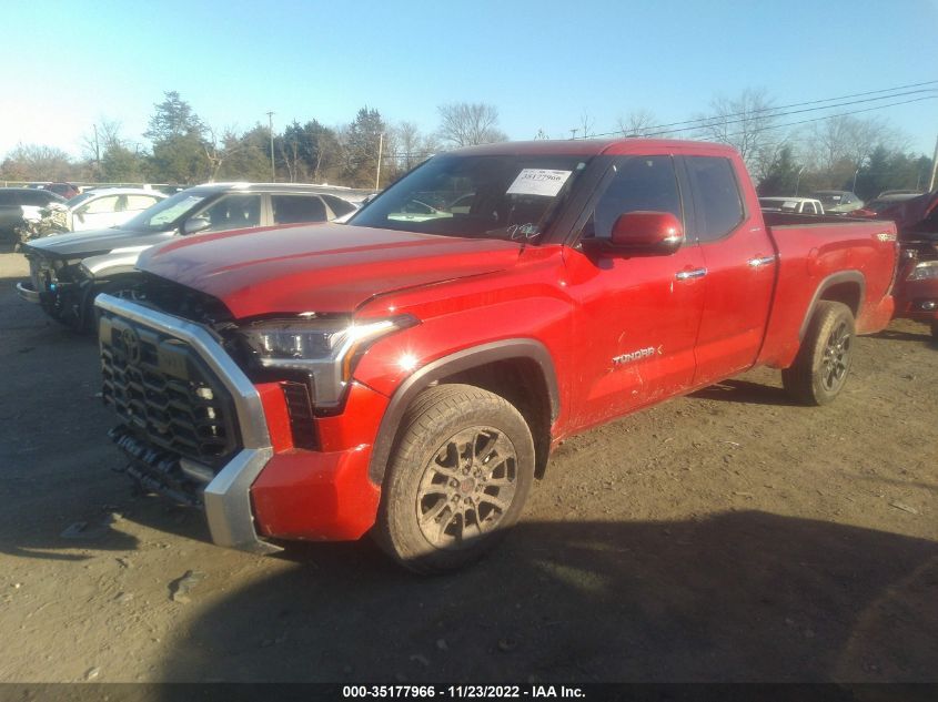 2022 TOYOTA TUNDRA 4WD LIMITED VIN: 5TFJA5DA4NX012796