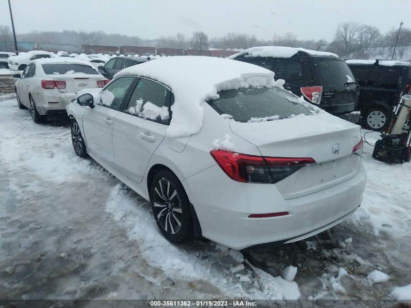 2022 HONDA CIVIC SEDAN EX VIN: JHMFE1F75NX007366