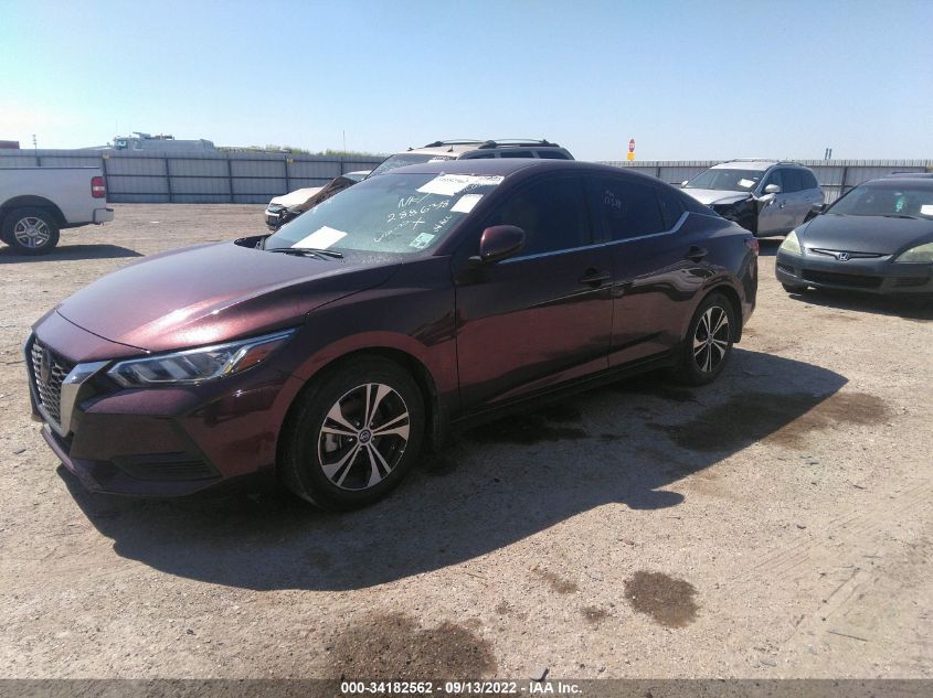 2021 NISSAN SENTRA SV VIN: 3N1AB8CV2MY288638