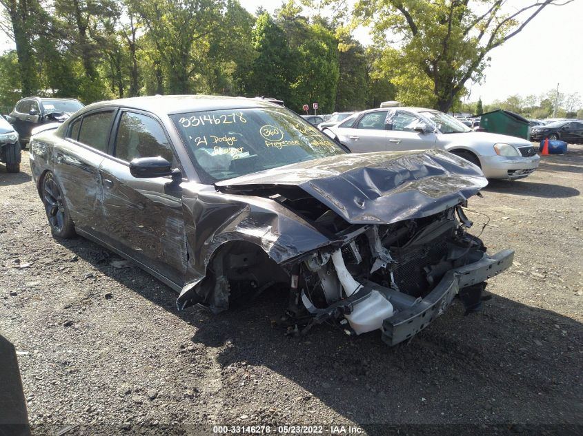 2021 DODGE CHARGER SXT VIN: 2C3CDXBG7MH504734