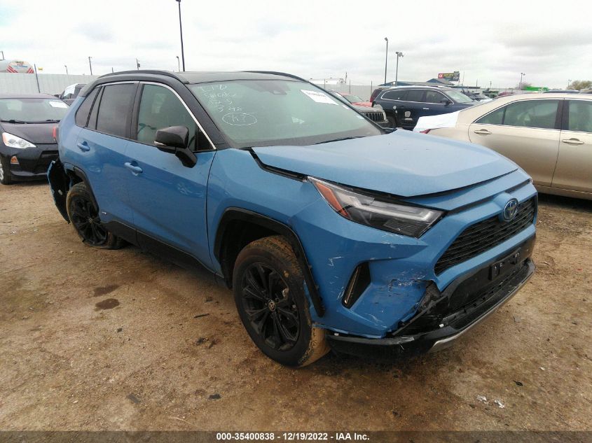 2022 TOYOTA RAV4 HYBRID XSE VIN: 2T3E6RFV2NW035038