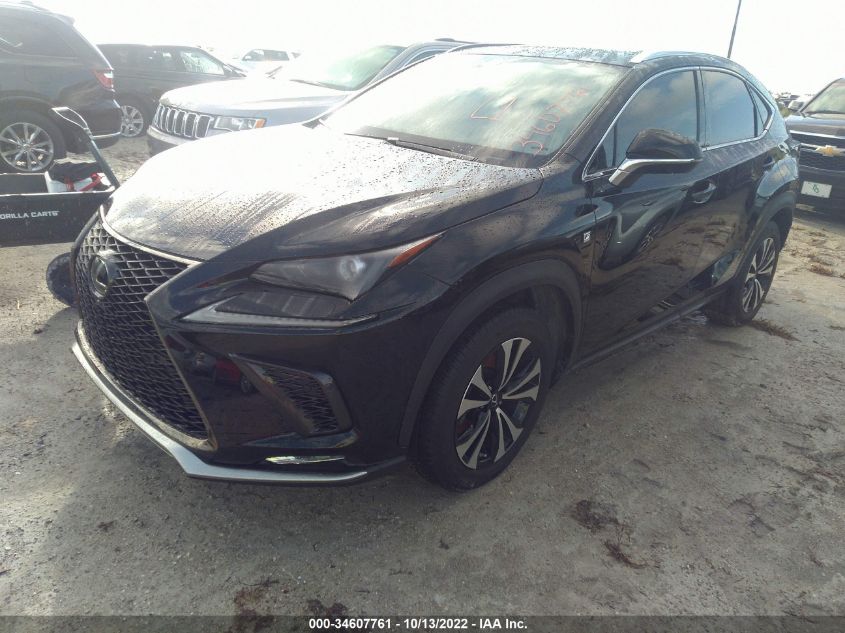 2021 LEXUS NX NX 300 F SPORT VIN: JTJSARDZ8M2261385