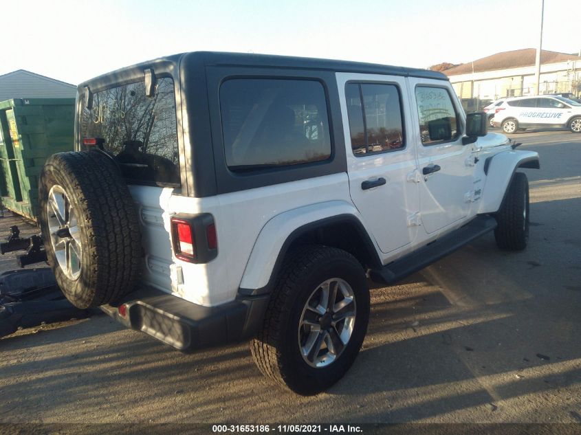 2021 JEEP WRANGLER UNLIMITED SAHARA VIN: 1C4HJXEG2MW736214